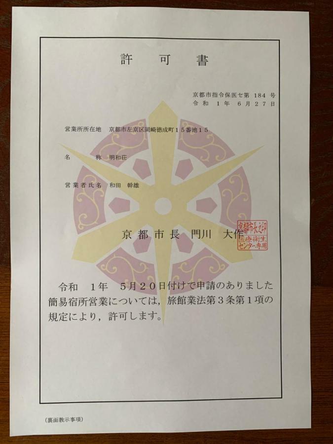 明和荘mei Wa Inn Kjóto Exteriér fotografie
